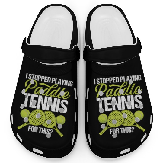 Paddle Tennis Player Match I stopped for this Clogs
