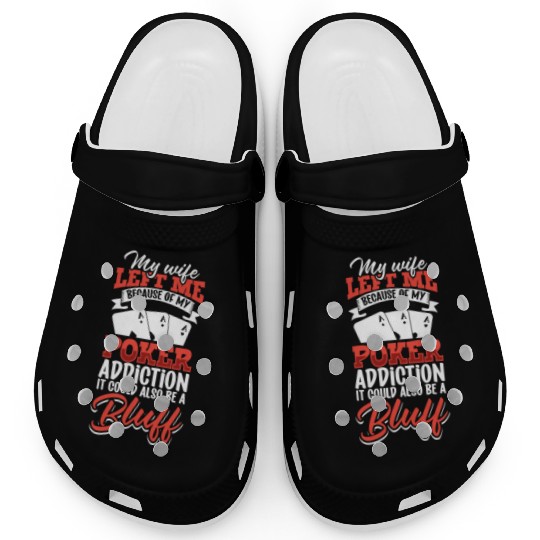 Poker Casino Poker Player Gambling Roulette Gift Clogs