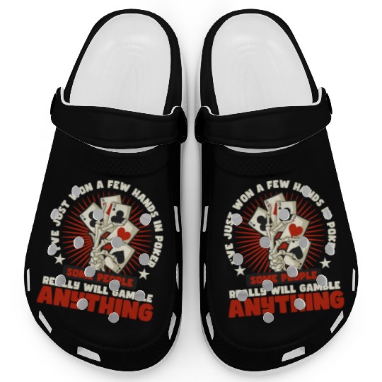 Poker Casino Poker Player Gambling Roulette Gift Clogs