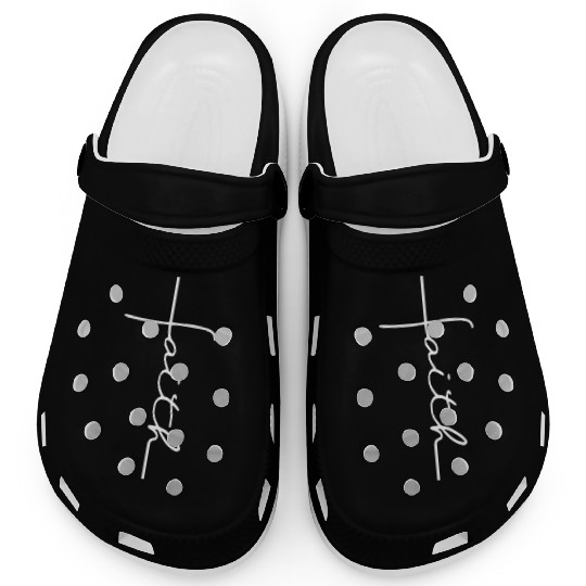 Faith Cross Christian Jesus Bible Clogs