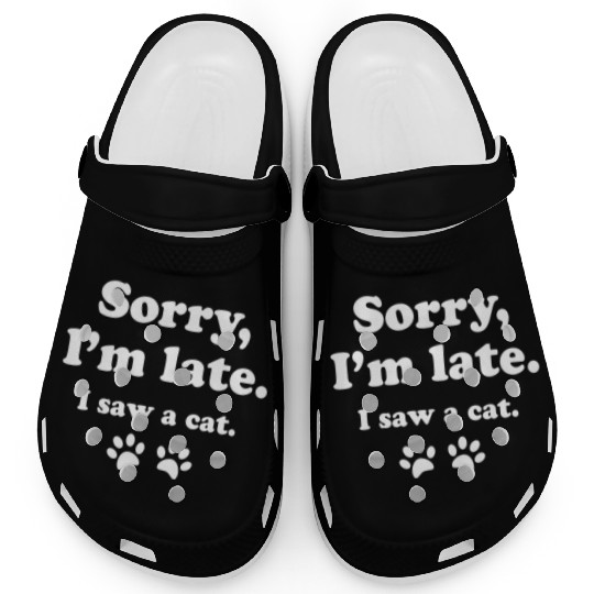 Sorry i'm late i saw a cat Clogs