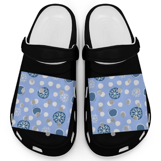 Winter Snowflakes Pattern Clogs