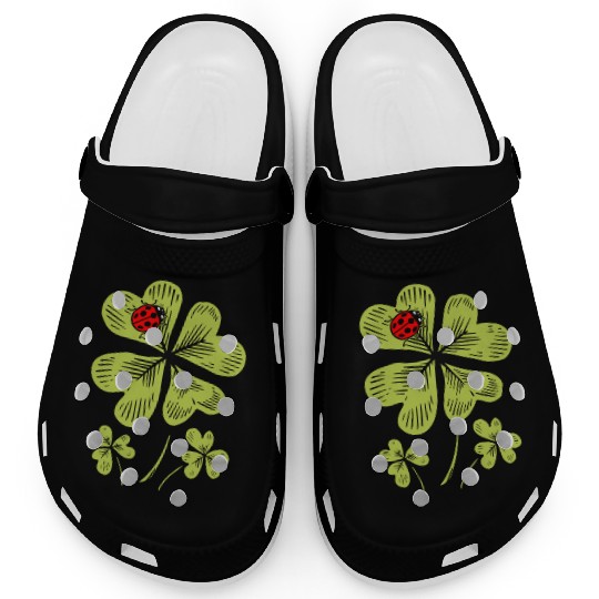 Ladybug St. Patricks Day Bug Catcher Entomologist Clogs