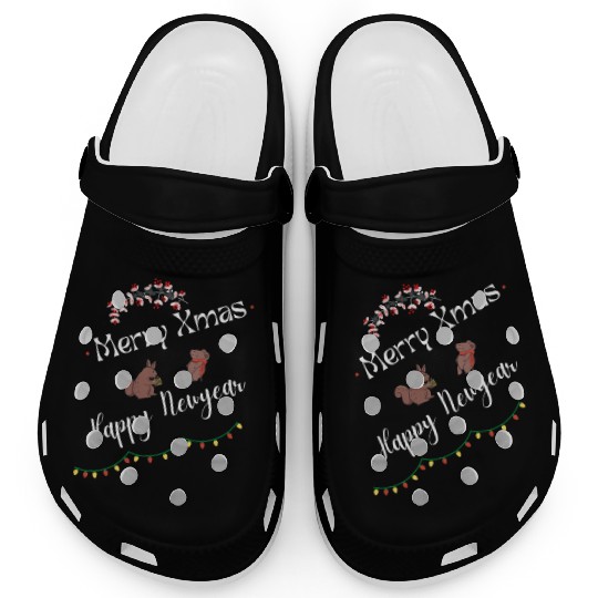 Merry Xmas Happy New Year Clogs