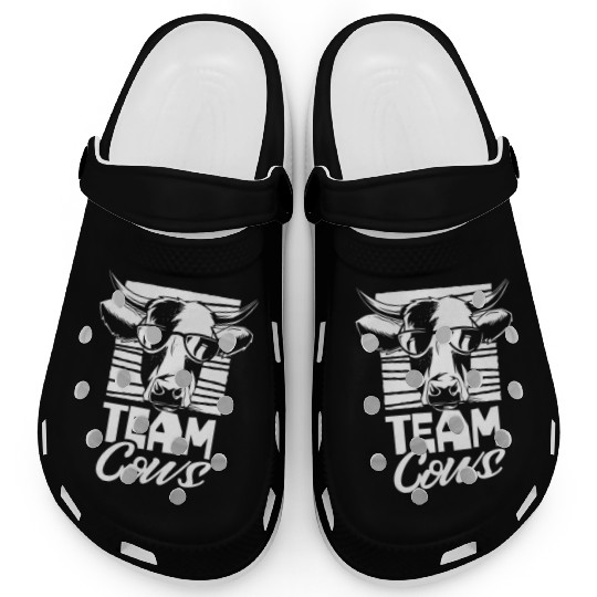 Team Cows Farm Animals Cow Lover Clogs