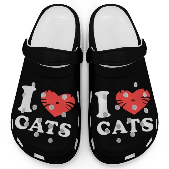i love cats Clogs