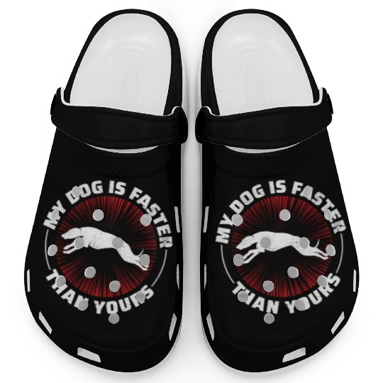 Greyhound Racing Dog Pet Race Animal Racer Clogs