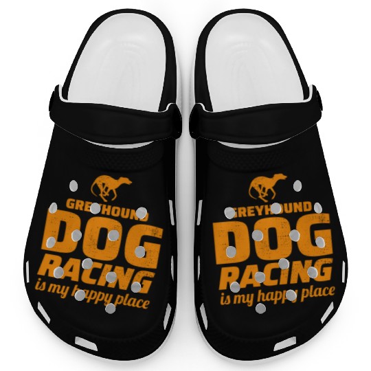 Greyhound Racing Dog Pet Race Animal Racer Clogs