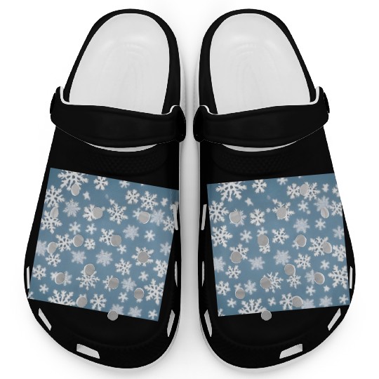 Beautiful snowflake pattern Clogs