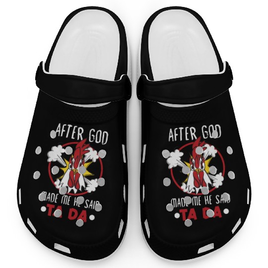 Chicken Farmer Gift Funny Chickens Country Farm Clogs