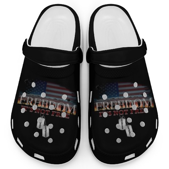 Airforce Veteran Freedom isn't Free Clogs