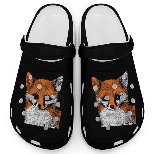 Fox Drawing Nature Forest Save The Planet Clogs