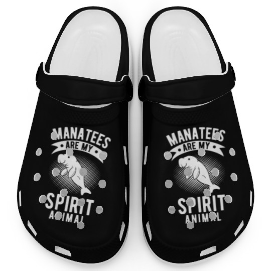 Manatees Are My Spirit Animal His & Her Gift Clogs