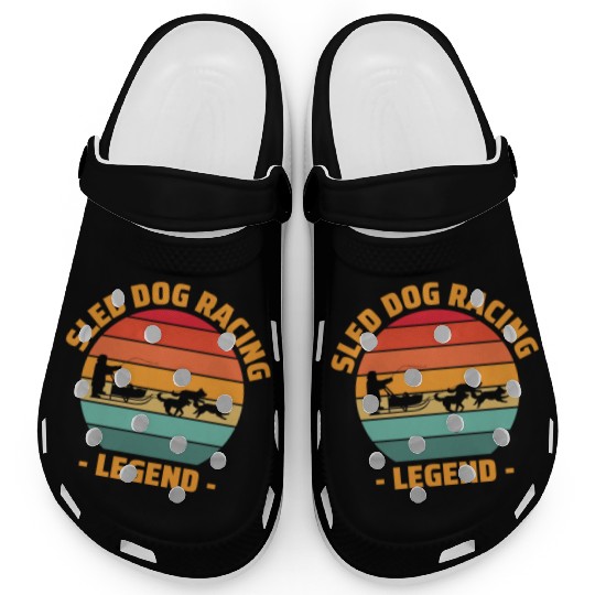 Husky Sledding Sled Dog Racing Alaskan Racers Clogs