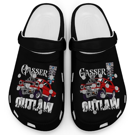 Gasser Outlaw Class Vintage Drag Racing Race Car Clogs
