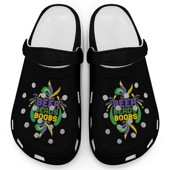 Festival Parade Beer Beads Bling Mardi Gras 2023 Clogs
