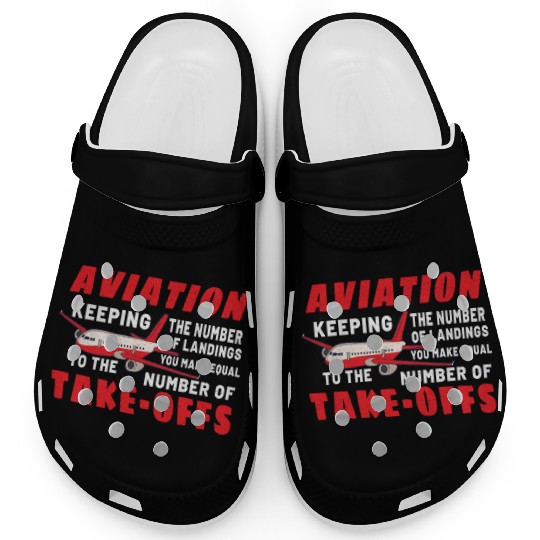 Pilot Aviation Airplane Airline Future Pilots Clogs