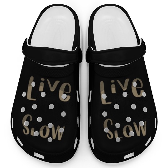 Relax and Live Slow Sea Turtle Beachy Vacation Clogs