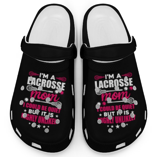I'm a lacrosse mom Proud Lax Mother Clogs