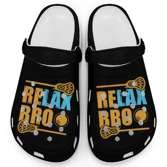 Relax Bro Lacrosse Sports Team Game Clogs