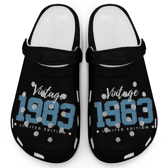 40 Years Vintage 1983 Retro 40th Birthday Clogs