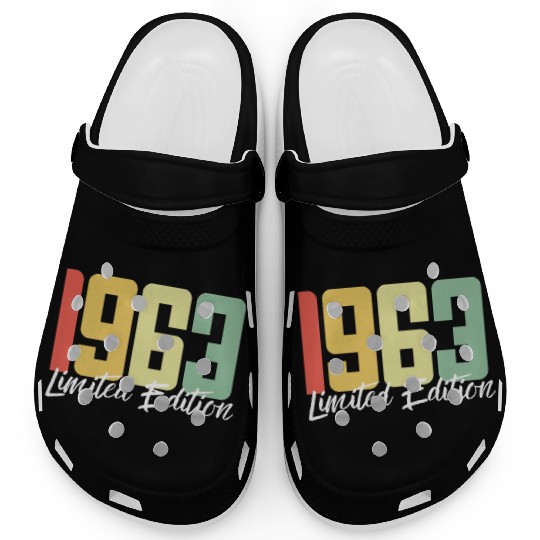 60 Years Vintage 1963 Retro 60th Birthday Clogs