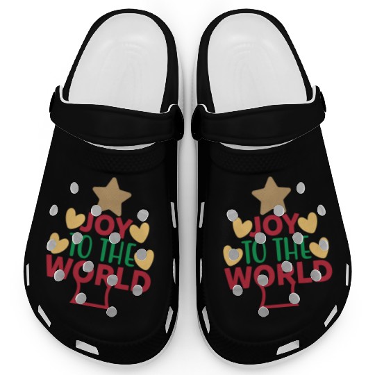 Joy-To-The-World Cristmas Clogs Design