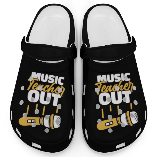 Music Teacher Microphone Clogs