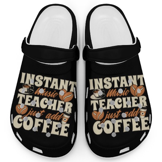 Music Teacher Coffee Clogs