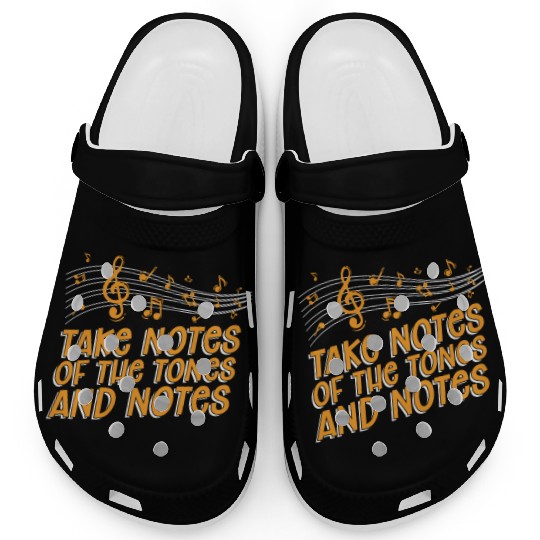 Music Teacher Notes Clogs