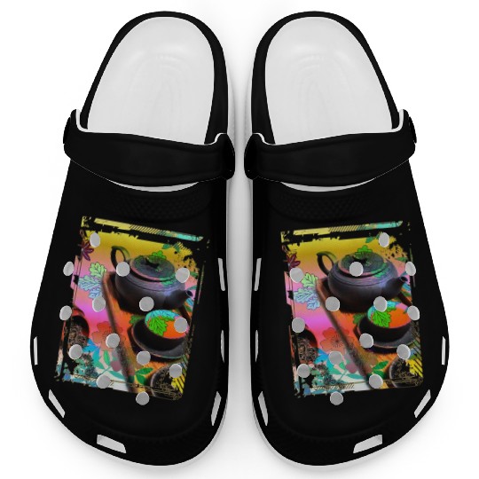 Japan Tea Ceremony Collage Art 99 Clogs