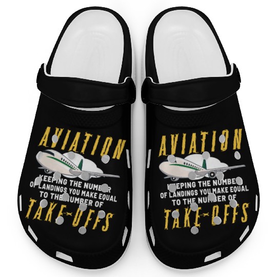 Pilot Aviation Airplane Airline Future Pilots Clogs