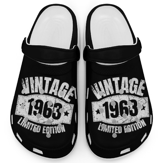 60 Years Vintage 1963 Retro 60th Birthday Clogs