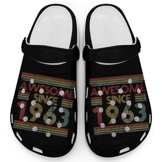 60 Years Vintage 1963 Retro 60th Birthday Clogs