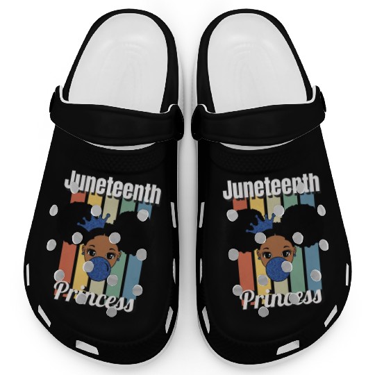 Afro Lady Woman, Juneteenth Day Clogs