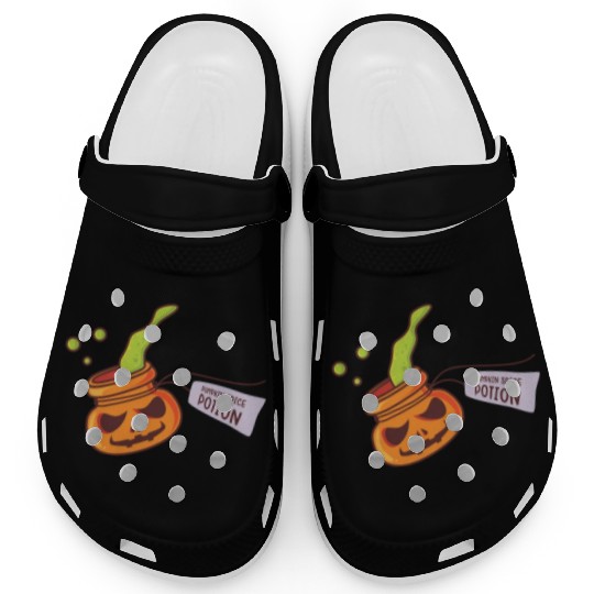 Pumpkin Spice Potion Coffee Enthusiast Halloween Clogs