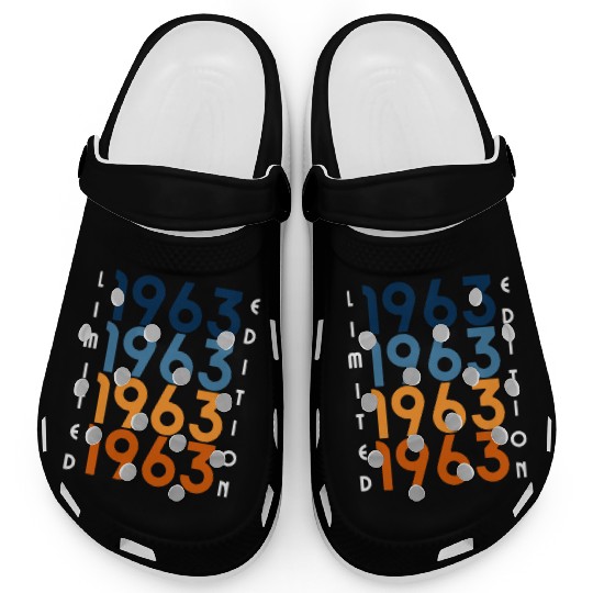60 Years Vintage 1963 Retro 60th Birthday Clogs