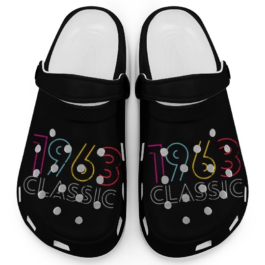 60 Years Vintage 1963 Retro 60th Birthday Clogs