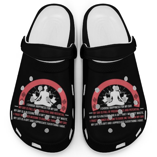 Positive Affirmation Daily Motivation Buddha Mantr Clogs