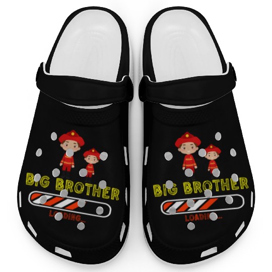 Big brother fire truck fireman Clogs