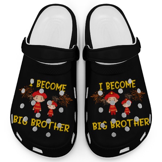 Big brother fire truck fireman Clogs