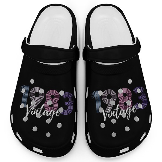 40 Years Vintage 1983 Retro 40th Birthday Clogs