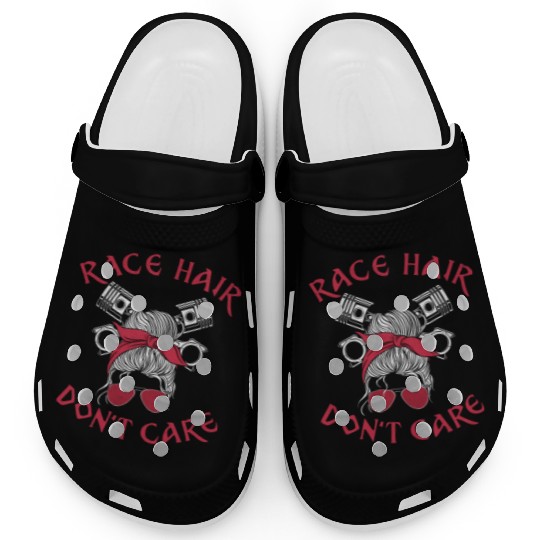 Drag Racing Race Car Girl Race Clogs