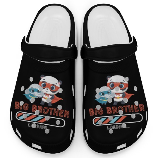 Big brother super hero panda elephant Clogs
