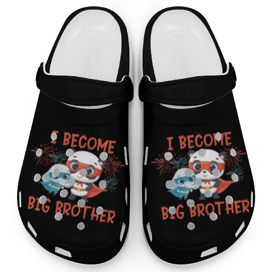 Big brother super hero panda elephant Clogs