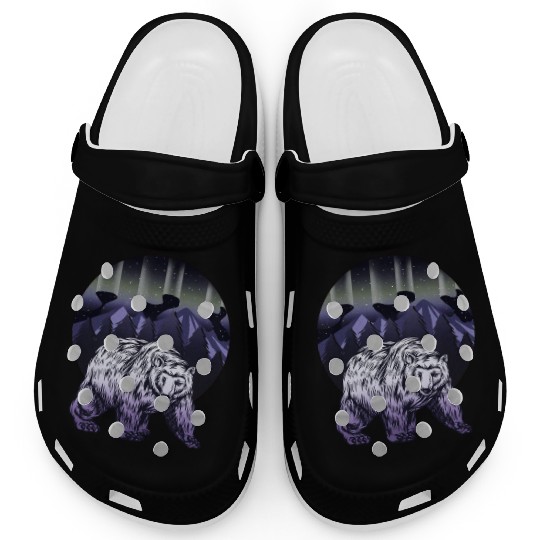 Alaska Gift USA Natur Bär Denali Grizzly Wald Clogs