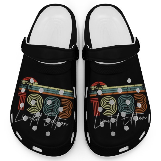 40 Years Vintage 1983 Retro 40th Birthday Clogs