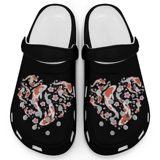 Koi fish Nishikigoi Japanese Koi Asian Women Clogs