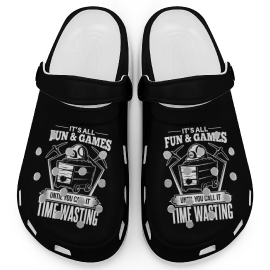 Cool gold digger minerals collector Clogs