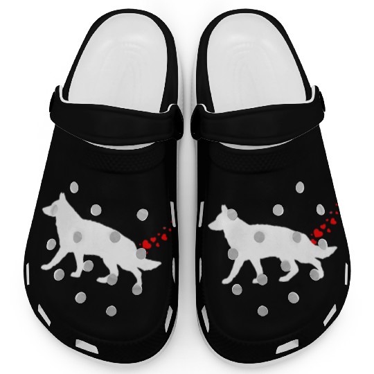Valentines Day German Shepherd Owner Heart Dog Far Clogs